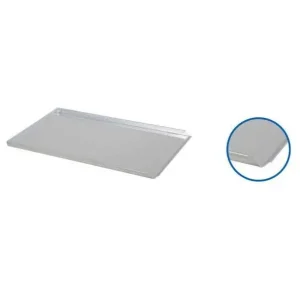 Uitverkoop Bakplaat alu 600x400 mm - 1 schuine boord