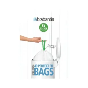 Direct Verzonden Brabantia PerfectFit Afvalzak 23-30L 40 stuks