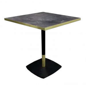 Nieuw XSeat Tafelblad HPL Line Grey Marble + Gold Edge 80x80cm