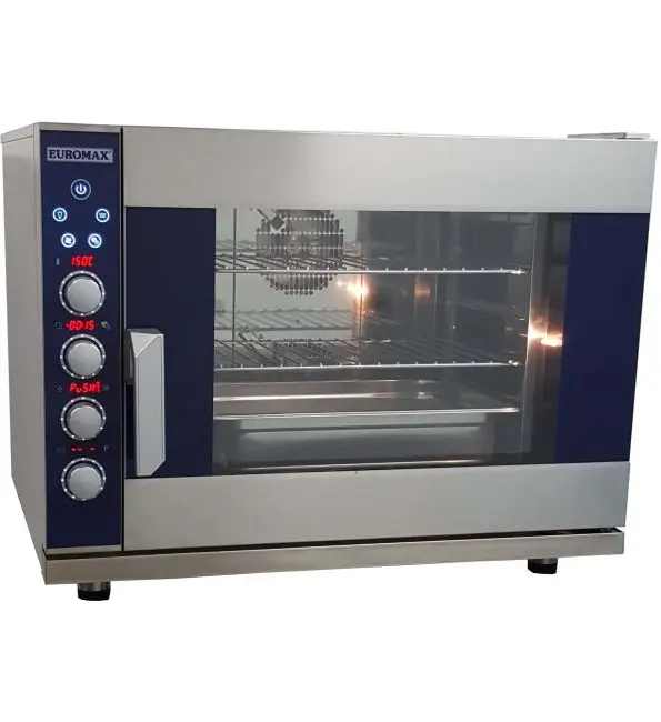 Euromax Steamer 6-laags 1/1GN Digitaal 2 reverse motoren Favoriet