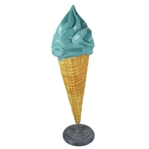 Bord 3D Ijshoorn softijs 1,6m blauw/bruin Hete Deal