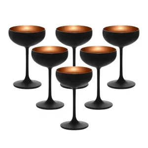 Stölzle Elements Coupe zwart/brons 230ml | 6 stuks Koop Vandaag