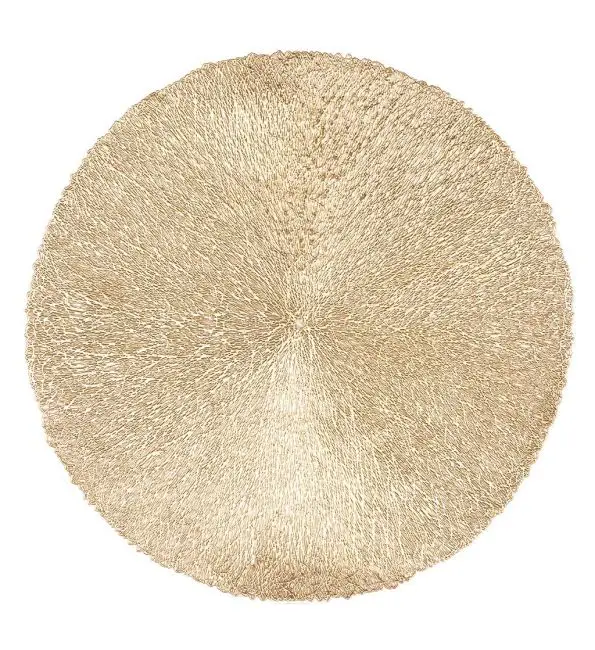Ziczac Placemat Capelinni gold Ø38cm Veilige Betaling
