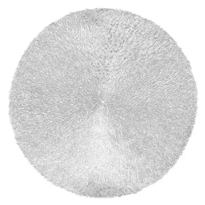 Voordeelprijs Ziczac Placemat Capelinni silver Ø38cm