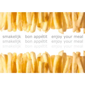 Betaalbaar Placemat Friet A4 bedrukt 1000 stuks