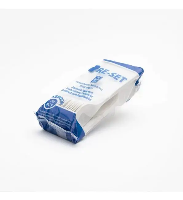 Betrouwbaar Koffielepels RE-SET herbruikbaar PP wit 14cm | 50 stuks