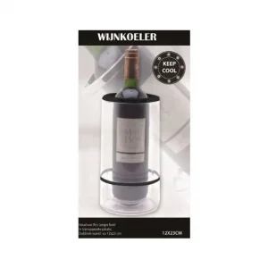 Wijnkoeler plastic transparant 12x23cm Express Levering