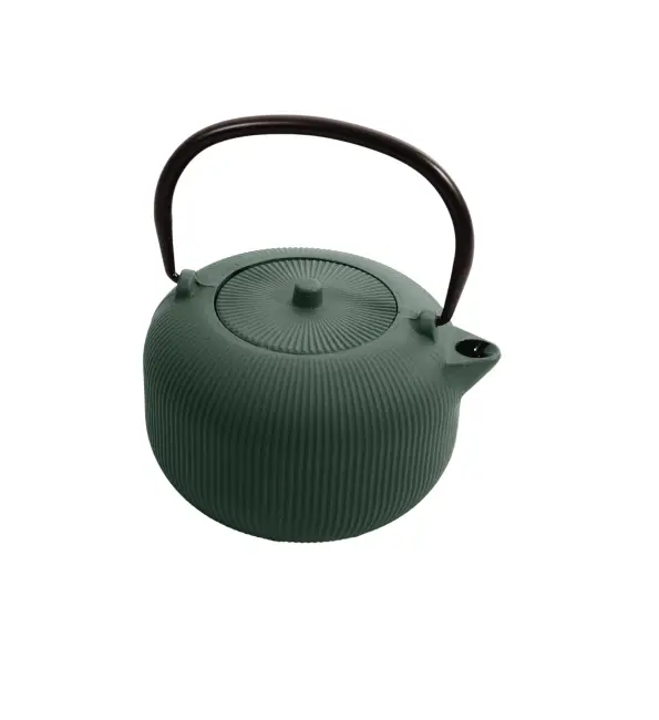 Point-Virgule Theepot gietijzer groen 350ml Hoge Kwaliteit