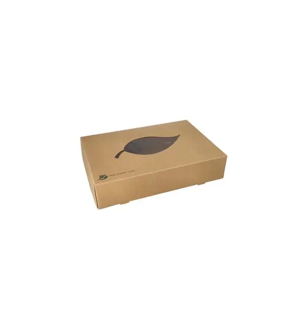 Laatste Kans Cateringdozen Pure bruin 35,7x24,7xH8cm | 10 stuks
