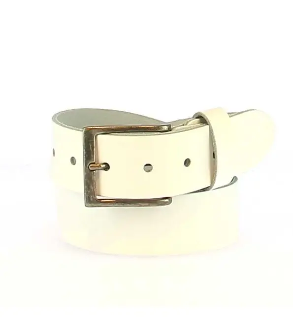 Riem leder wit 0611/35 Uitverkoop