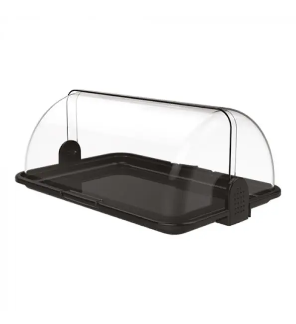 Buffetvitrine zwart 47x32x19,5cm Seizoensaanbieding