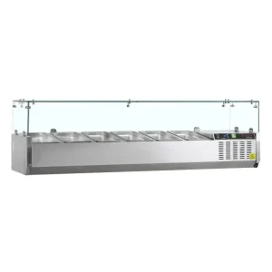 Tefcold GVC33-150 Koelvitrine GN1/4 glas Seizoensaanbieding