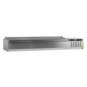 Betaalbaar Tefcold GVC38-180S/S Koelvitrine GN1/3 inox deksel
