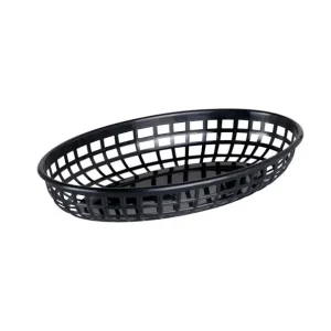 Op = Op C&T Hamburgermandje zwart 23x14xh4cm | 6 stuks