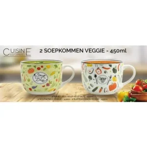 Soepkommen Veggie 450ml | 2 stuks Nu Kopen