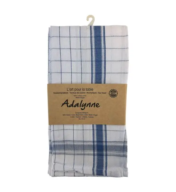 Keukenhanddoek Adalynne blauw 50x70cm | 3 stuks Populair