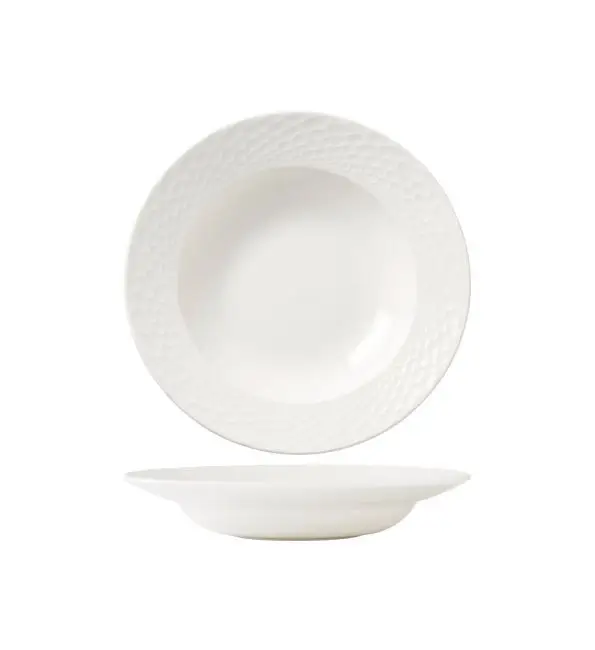 Steelite Morella Mid Rim Diep Bord wit 24cm Laatste Kans