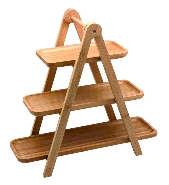Supreminox Etagere bamboe met 3 niveaus Fabrieksprijs
