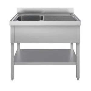 Spoeltafel 1000x600x900 1-bak L 400x400x250 Premium