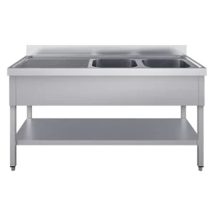 Lage Prijs Spoeltafel 1600x600x900 2-bak R 500x400x300