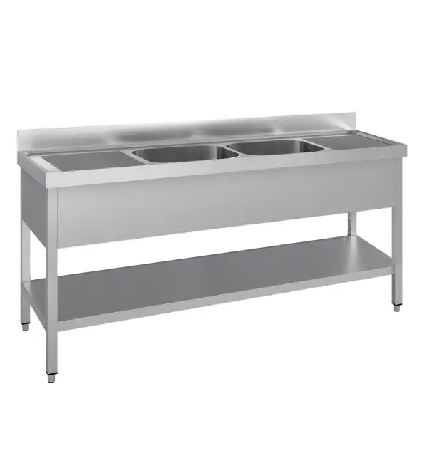 Lage Prijs Spoeltafel 2000x700x900 2-bak DD 500x400x300