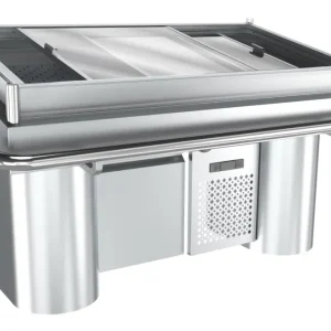 Hete Deal Combisteel Viskoeltoonbank -5°c/0°c | Statisch | Self-service (schuifdeksels) | 1700x1043x1075mm