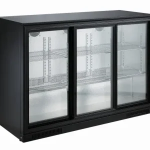 Merkproduct CombiSteel Barkoeler Zwart 298L | 3 schuifdeuren | Geforceerd | 1335x500x900mm