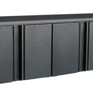 Koop Online CombiSteel Barkoeling | 698L | Zwart | Geforceerd | Draaideuren | 2542x513x860mm