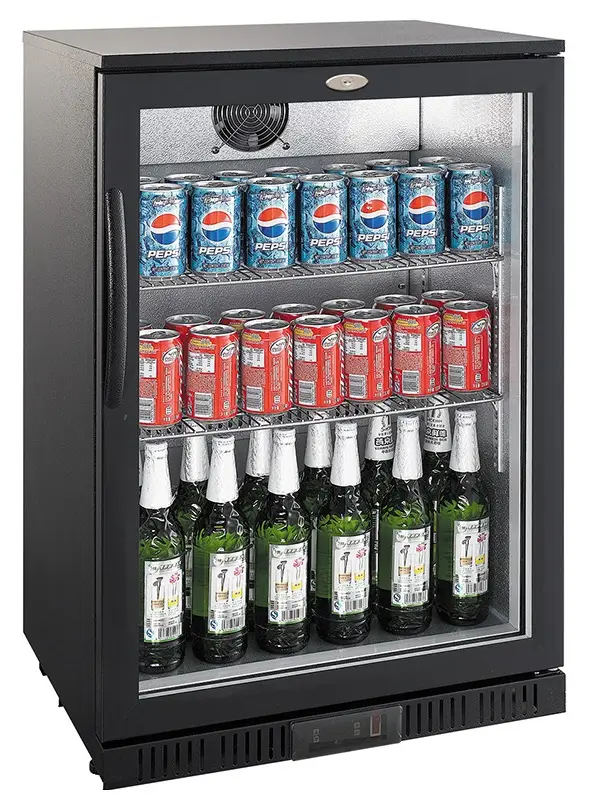CombiSteel Barkoelkast | 138L | Zwart | Statisch + Ventilator | 600x520x900mm Seizoensaanbieding