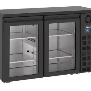 Must-Have CombiSteel Barkoelkast | 320L | Zwart | -2°C/+8°C | Geforceerd | Draaideuren | 1380x550x950mm