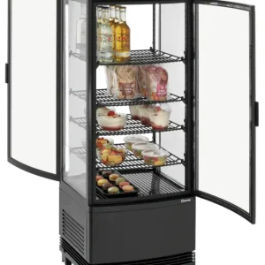 Flitsaanbieding Bartscher Mini-koelvitrine | 98L | 4 Niveaus | Led | 425x425x1090mm