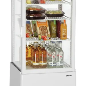 Bartscher Mini-koelvitrine 78L-WE/L | 445x400x985mm Hoge Kwaliteit