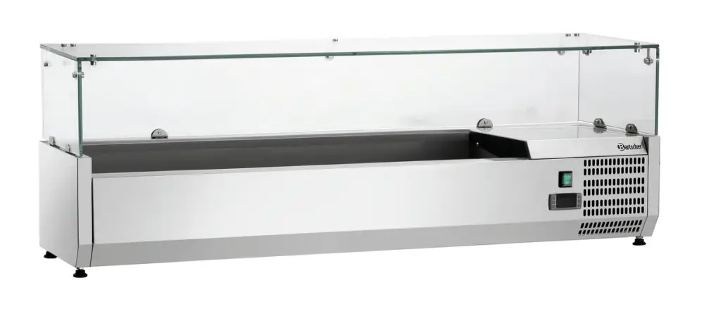 Goedkoop Bartscher Opzetkoelopzetvitrine GL4-1401 | 6x 1/4 GN | 1400x335x459mm