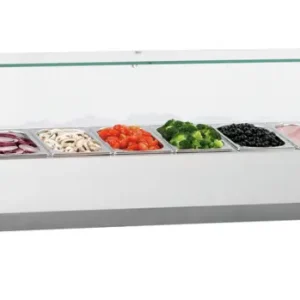 Bartscher Opzetkoelvitrine | 10x 1/4 GN | 230V | 2005x352x435mm Direct Beschikbaar