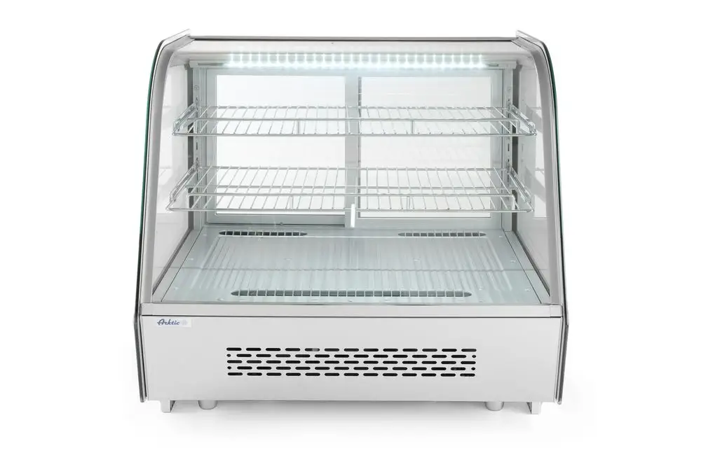 Arktic Koelvitrine | 120L | RVS/Zwart | 0°C/+6°C | Geforceerd | 3 Niveaus | 686x568x686mm Superprijs