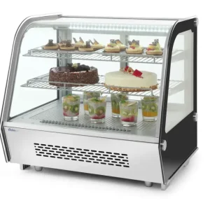Arktic Koelvitrine | 160L | RVS/Zwart | 0°C/+6°C | Geforceerd | 3 Niveaus | 850x568x686mm Aanbieding