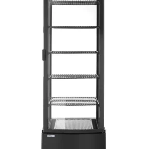 Arktic Koelvitrine | 270L | Zwart | +2°C/+8°C | 6 Niveaus | Wielen | 556x526x1913mm Korting