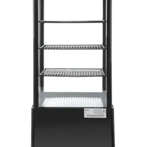 Arktic Koelvitrine | 78L | Zwart | +2°C/+6°C | 4 Niveaus | 452x406x966mm Speciale Aanbieding