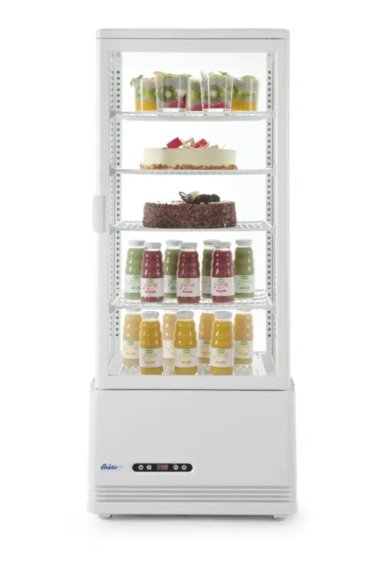 Voordeelprijs Arktic Koelvitrine | 98L | Wit | +2°C/+6°C | 5 Niveaus | 452x406x1116mm