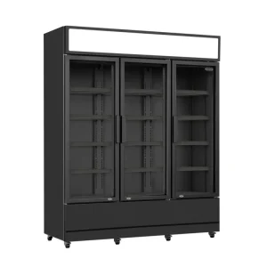 Uitverkoop Combisteel Koelkast | 1200L | Zwart | +1°C/+10°C | Geforceerd | 3 Draaideuren | Wielen | 1600x610x1973mm