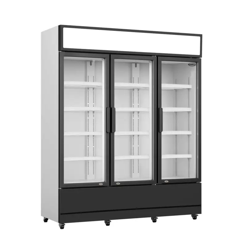 Combisteel Koelkast | 1200L | Zwart/Wit | +1°C/+10°C | Geforceerd | Draaideuren | Wielen | 1600x610x1973 mm Lage Kosten