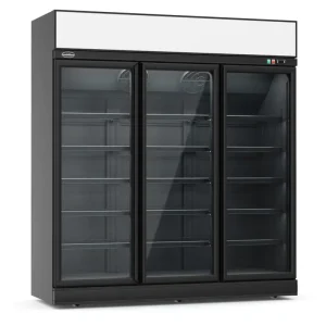 Uitverkoop Combisteel Koelkast | 1530L | Zwart | 0°C/+10°C | Geforceerd | 3 Draaideuren | Wielen | 1880x710x2092mm