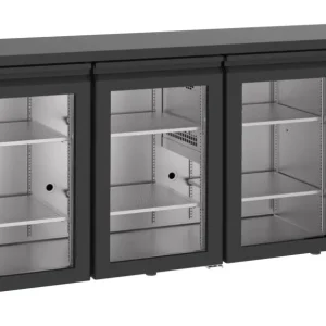 Express Levering CombiSteel Barkoelkast | 500L | Zwart | -2°C/+8°C | Geforceerd | Draaideuren | 1940x550x950mm