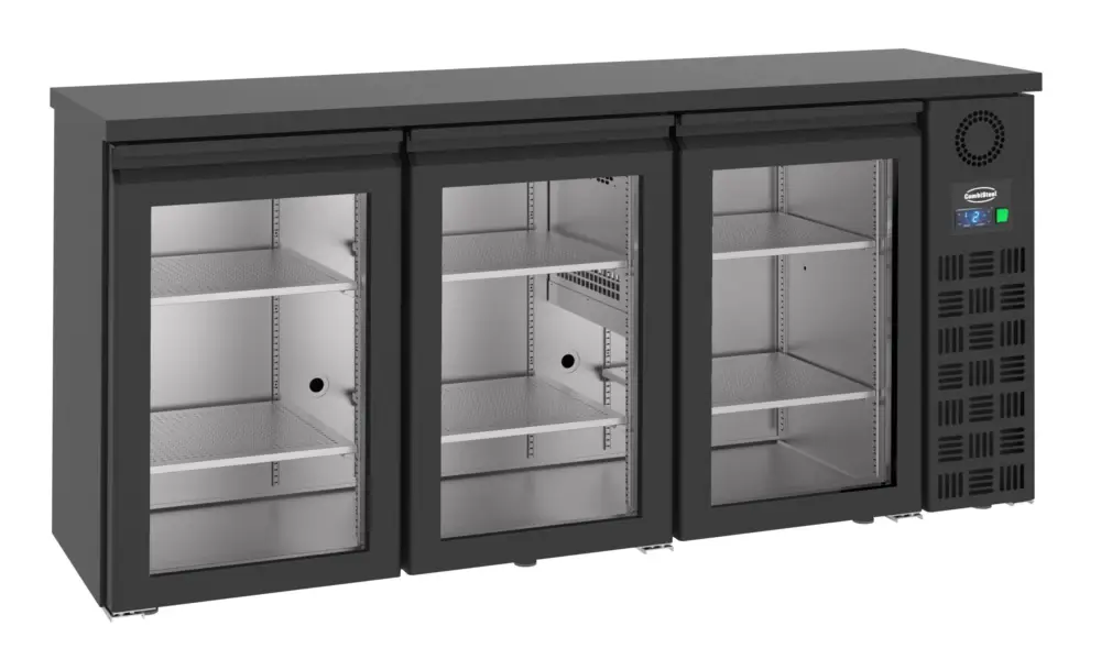 Express Levering CombiSteel Barkoelkast | 500L | Zwart | -2°C/+8°C | Geforceerd | Draaideuren | 1940x550x950mm
