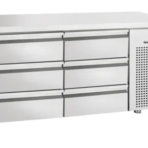Bartscher Koelwerkbank | 200L | 6 Laden GN 1/1 | 0°C/+10°C | Geforceerd | 1342x700x850/900mm Beste Prijs
