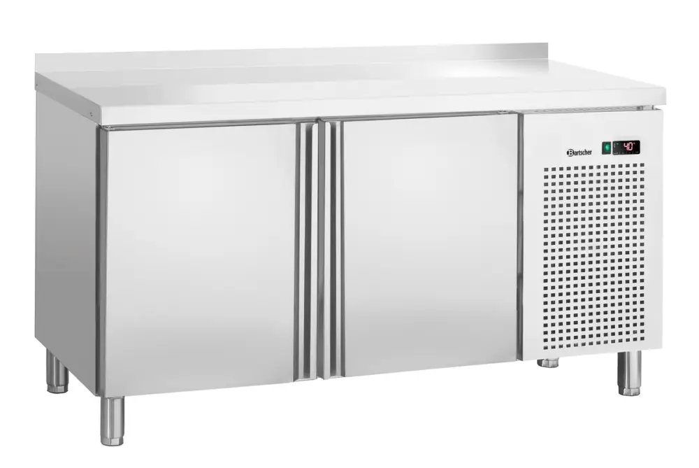 Bartscher Koelwerkbank | 280L | 2 Deuren 1/1 GN | 0°C/+10°C | Geforceerd | Achterrand | 1342x700x850/900mm Seizoensaanbieding