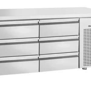 Aanbieding Bartscher Koelwerkbank | 280L | 6 Laden | 0°C/+10°C | Geforceerd | 1342x700x850mm