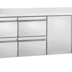 Koop Vandaag Bartscher Koelwerkbank | 420L | 1 Deuren + 4 Laden 1/1 GN | 0°C/+10°C | Geforceerd | 1792x700x850mm