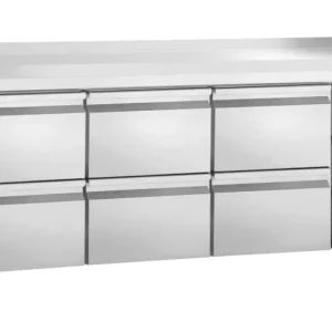 Bartscher Koelwerkbank | 420L | 6 Laden 1/1 GN | 0°C/+10°C | Geforceerd | Achterrand | 1792x700x850/900mm Must-Have