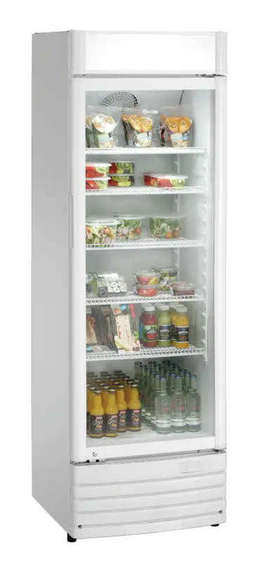 Bartscher Koelkast | 302L | Wit | 0°C/+10°C | Statisch + Ventilator | Wielen | 600x580x1845mm Merkproduct